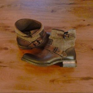 Sundance leather boho boots